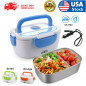 12V Portable Car Electric Heating Lunch Box Food Heater Bento Warmer Container