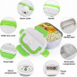 12V Portable Car Electric Heating Lunch Box Food Heater Bento Warmer Container