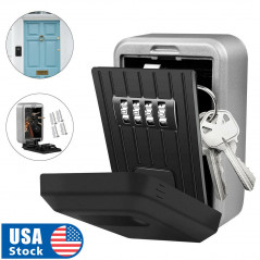 4-Digit Combination Password Key Lock Storage Case Box Home Outdoor Security