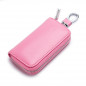 Genuine Leather Key Holder Case Keychain Pouch Bag Car Wallet Key Ring