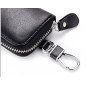 Genuine Leather Key Holder Case Keychain Pouch Bag Car Wallet Key Ring