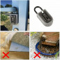 Portable Key Safe Box Lock 10 Digits Security Zinc Padlock Hide Keys Hang Door