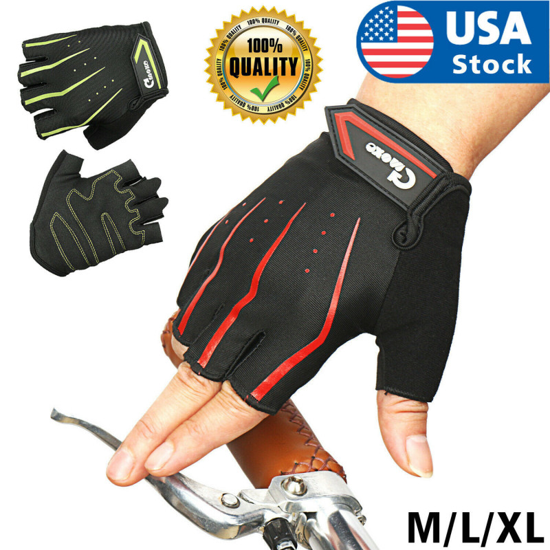 Cycling Gloves Half Finger Anti Slip Shockproof Bike Gloves  Summer Sports