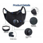 Activated Carbon Air Purifying Face Mask Cycling Reusable Filter Haze Valve