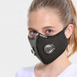 Activated Carbon Air Purifying Face Mask Cycling Reusable Filter Haze Valve