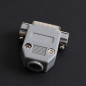 DB15 15-Pin Male Solder Cup Connector Plastic Hood Shell & Hardware DB-15