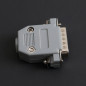 DB15 15-Pin Male Solder Cup Connector Plastic Hood Shell & Hardware DB-15