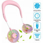 Portable USB Rechargeable Neckband Sport Fan Lazy Neck Hanging Dual Cooling Fan