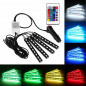 4x 9 LED RGB 16 Color Interior Car Under Dash Foot Floor Seats Accent Lighting