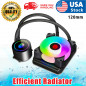 120mm RGB Water CPU liquid Cooler fan  For  intel LGA 1151 2011