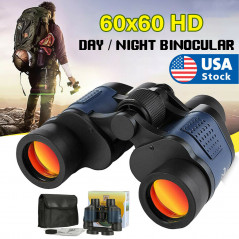 60X60 Zoom Binoculars Day/Night Vision Travel Outdoor HD Hunting Telescope  Bag