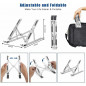 Portable Adjustable Aluminum alloy Laptop Stand Notebook Tablet Holder Foldable