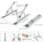 Portable Adjustable Aluminum alloy Laptop Stand Notebook Tablet Holder Foldable