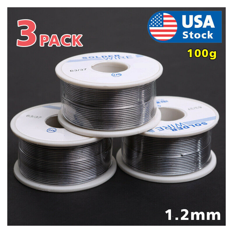 63/37 Tin Lead Rosin Core Flux Solder Wire for Electrical Solderding 1.2mm 300g