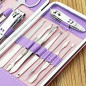 12 Piece Manicure Pedicure Nail Care Set Cutter Cuticle Clippers Kit Case