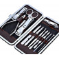 12 Piece Manicure Pedicure Nail Care Set Cutter Cuticle Clippers Kit Case