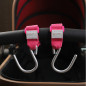 Stroller Hook - 2 Pack of Multi Purpose Hooks - Hanger for Baby Diaper Bags