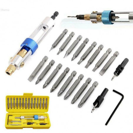 20pcs/set Half Time Drill Driver Multi Function Screwdriver Tool Screw Power