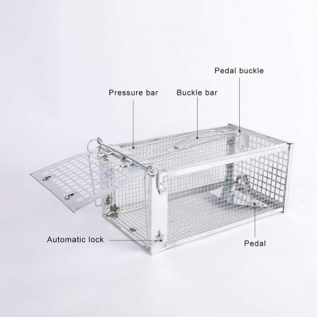 2x Rat Trap Cage Small Live Animal Pest Rodent Mouse Control Catch Hunting Trap