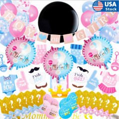 (91PCS) Gender Reveal Party Suppliesby Serene Selection, Baby Shower Deco