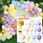 Macaron Pastel Balloon Arch Garland Kit Baby Shower Birthday Wedding Party Decor