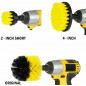 3pcs Electric Drill Brush Power Scrubber Round Cleaning Brush Carpet Glass Car