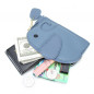 Women's Coin Purse Genuine Leather Pockets Key Ring Mini Elephant Pouch Wallet