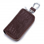 Car Key Holder Cover Key Chain Bag Genuine Leather Remote Fob Zipper Case US