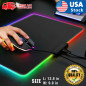 RGB Gaming Mouse Pad Large Color LED Lighting Wired USB 13.8 x 9.8 Inches