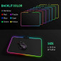 RGB Gaming Mouse Pad Large Color LED Lighting Wired USB 13.8 x 9.8 Inches