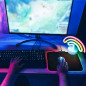 RGB Gaming Mouse Pad Large Color LED Lighting Wired USB 13.8 x 9.8 Inches