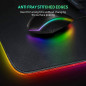 RGB Gaming Mouse Pad Large Color LED Lighting Wired USB 13.8 x 9.8 Inches