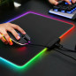 RGB Gaming Mouse Pad Large Color LED Lighting Wired USB 13.8 x 9.8 Inches