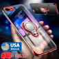 For IPhone XS Max XR X XS Magnetic Shockproof Hybrid Ring Bracket Clean TPU Case