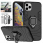 Hybrid Rugged Armor Case For iPhone 11 Pro Max Magnetic Ring Stand Holder Cover