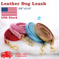 PU Leather Dog Leash Walking Dog Pet Lead Soft Leather Strap