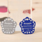 CUSTOM ENGRAVED PERSONALIZED PET TAG ID DOG CAT NAME TAGS  WITH BELL ENGRAVED