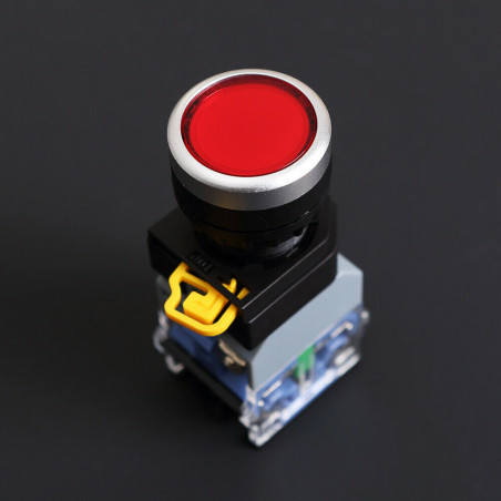 AC/DC Push Button Switch NO,NC 220V LED Light Max 10A current Colour Red