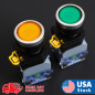 Push Button Switch NO,NC  AC/DC 24V LED Light Max 10A current