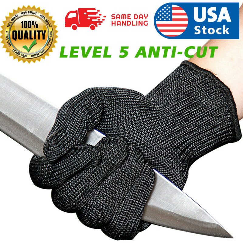 Work Gloves Stainless Steel Wire Mesh Gloves-Cut Resistant, Safety Work gloves