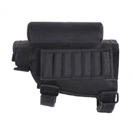 Tactical Rifle Butt Stock Cheek Rest Pad Left/Right Hand Ammo Carrier Pouch Bag
