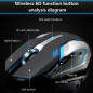 Gaming Mouse Rechargeable X7 Wireless Silent LED Backlit USB Optical Ergonomic A