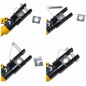 10 Ton Hydraulic Wire Crimper Battery Cable Lug Terminal Crimping Tool w/ 8 Die