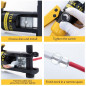 10 Ton Hydraulic Wire Crimper Battery Cable Lug Terminal Crimping Tool w/ 8 Die