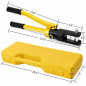 10 Ton Hydraulic Wire Crimper Battery Cable Lug Terminal Crimping Tool w/ 8 Die