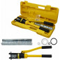 12 Ton Hydraulic Wire Battery Cable Lug Terminal Crimper Crimping Tool 11 Dies