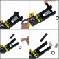 12 Ton Hydraulic Wire Battery Cable Lug Terminal Crimper Crimping Tool 11 Dies