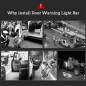 car door opening warning led strip light flashing flowing Anti-collision safety