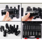 16 PCs Pneumatic Air Hex1/2" Drive 6 Point Metric Impact Socket Set 10-32mm