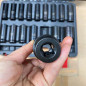 16 PCs Pneumatic Air Hex1/2" Drive 6 Point Metric Impact Socket Set 10-32mm